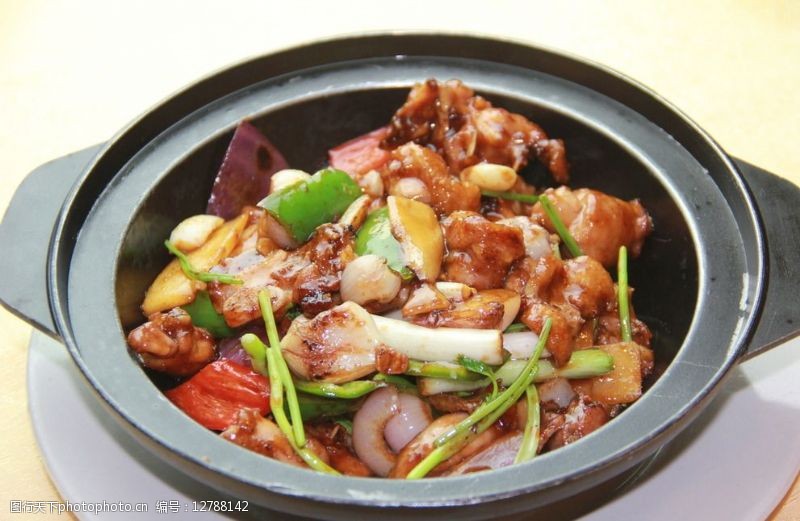 啫啫鸡煲图片素材