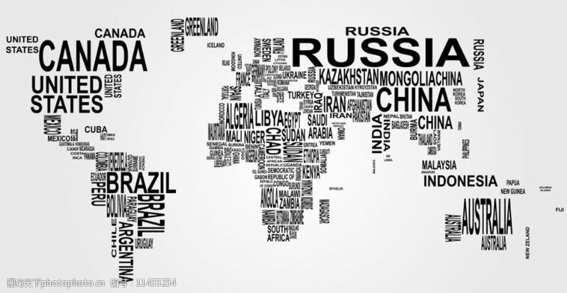 国家名称图片素材