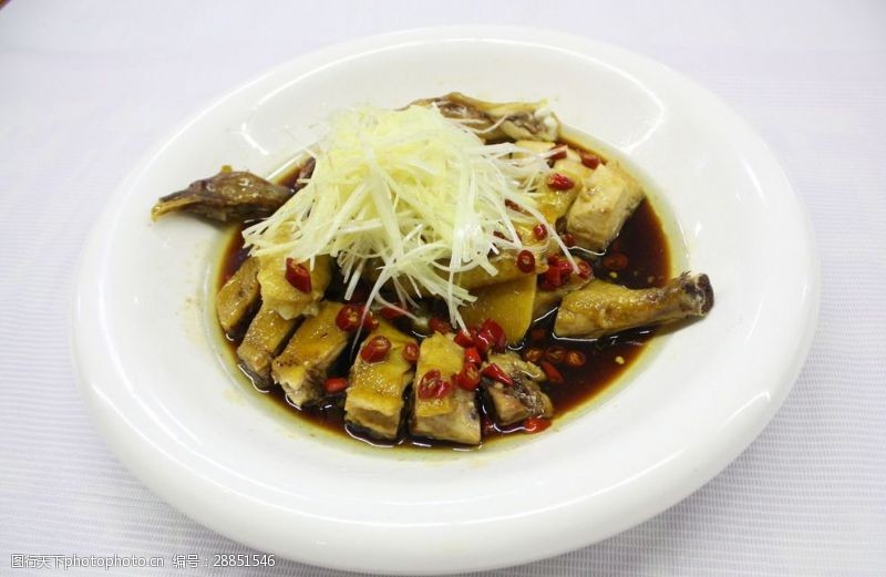 清蒸鸡肉图片素材