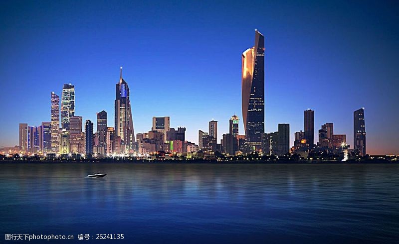 迪拜之夜图片素材