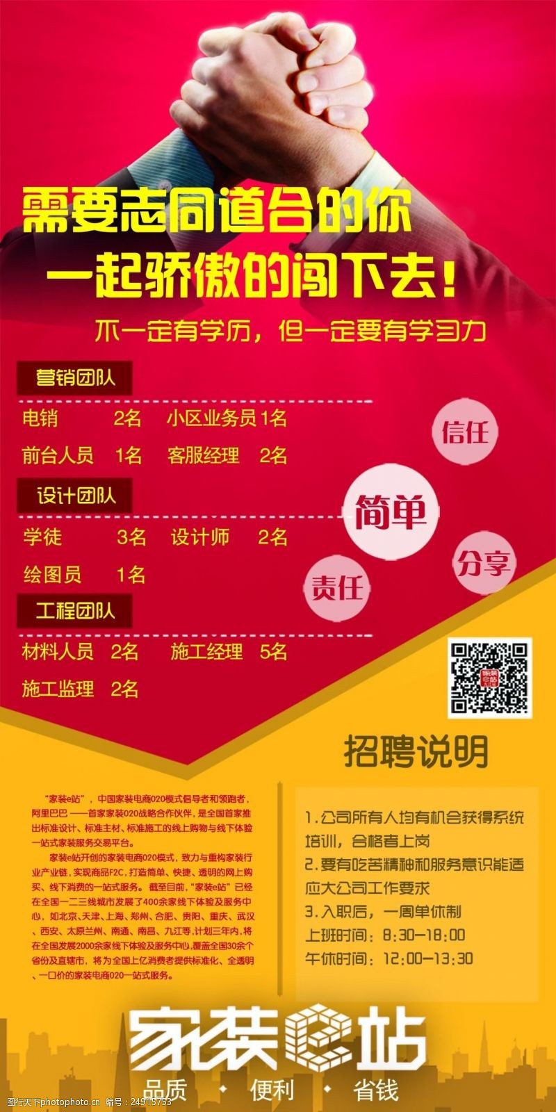 家装e站招聘图片素材