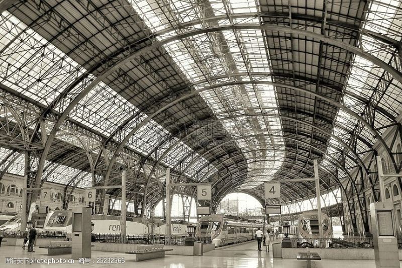 巴塞罗那火车站图片素材