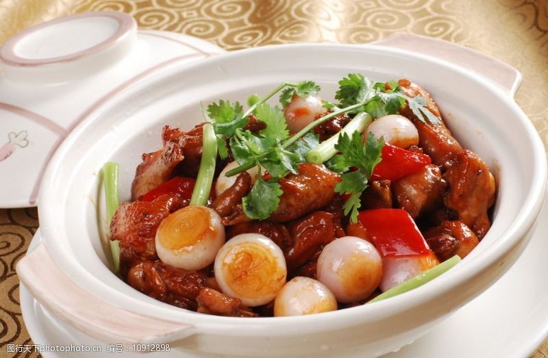 啫啫鸡煲图片素材