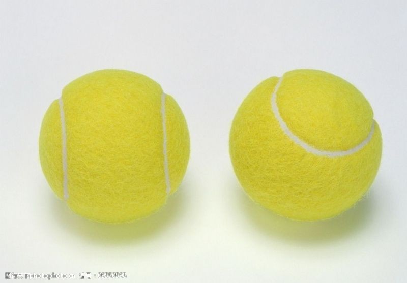 球类运动黄色网球图片