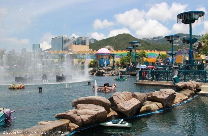 喷泉香港海洋公园图片