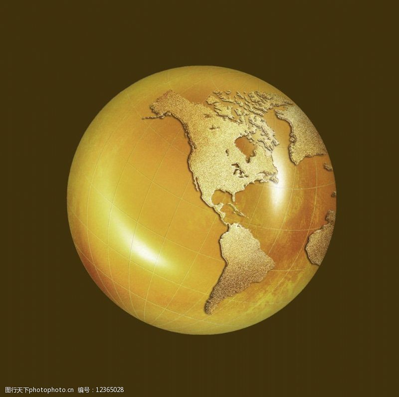 地球仪金属地球图片