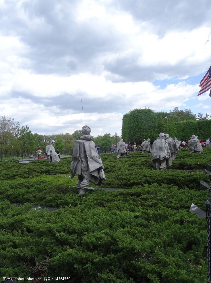 人物群雕朝鲜战争纪念碑图片