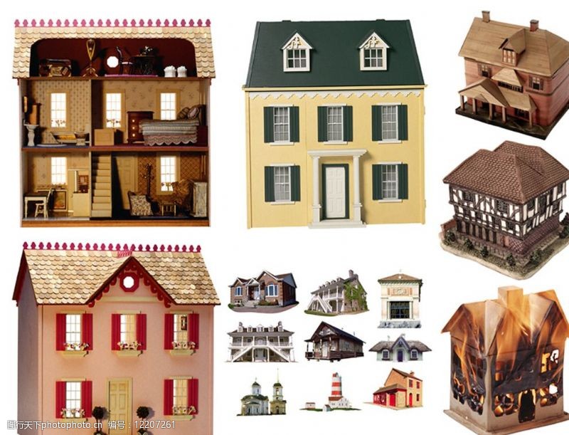 房屋模型建筑模型图片