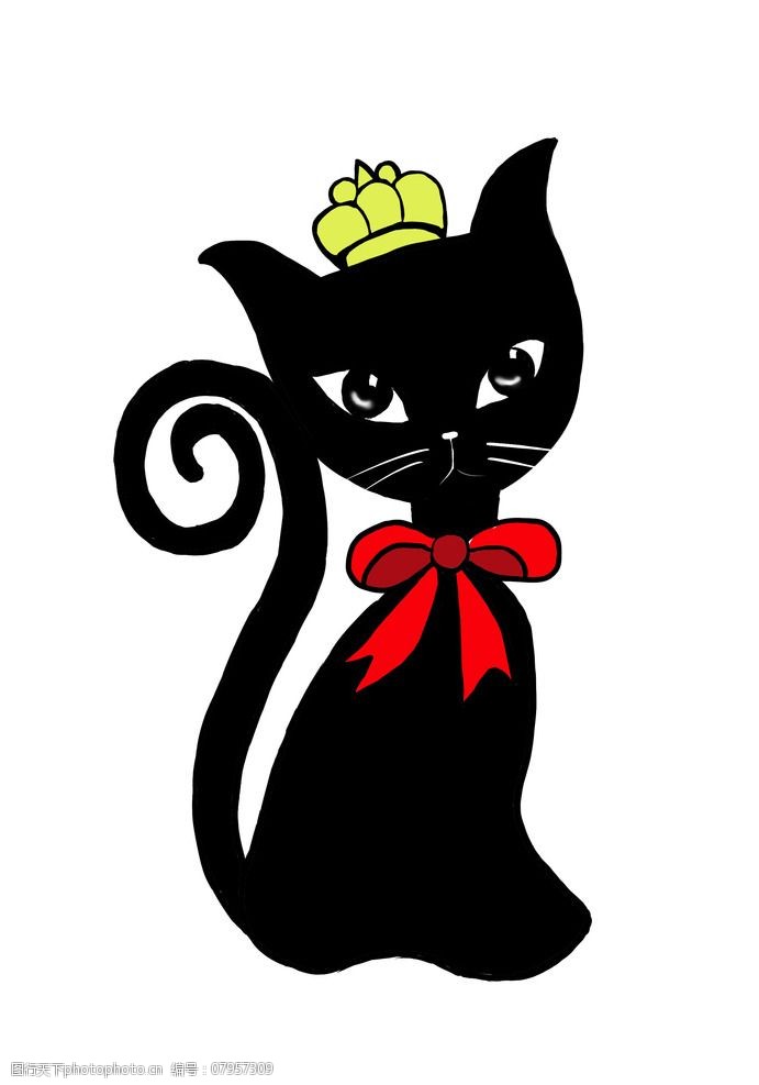 小猫的可爱卡通猫图片