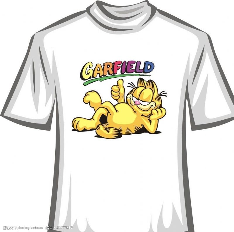 加菲猫卡通T恤