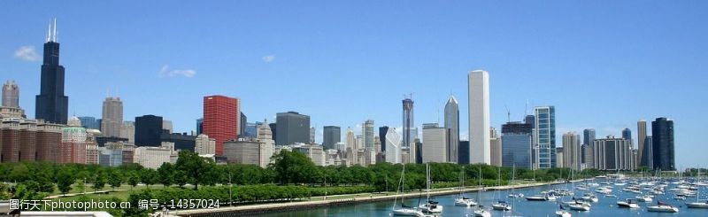 船只芝加哥密歇根湖图片