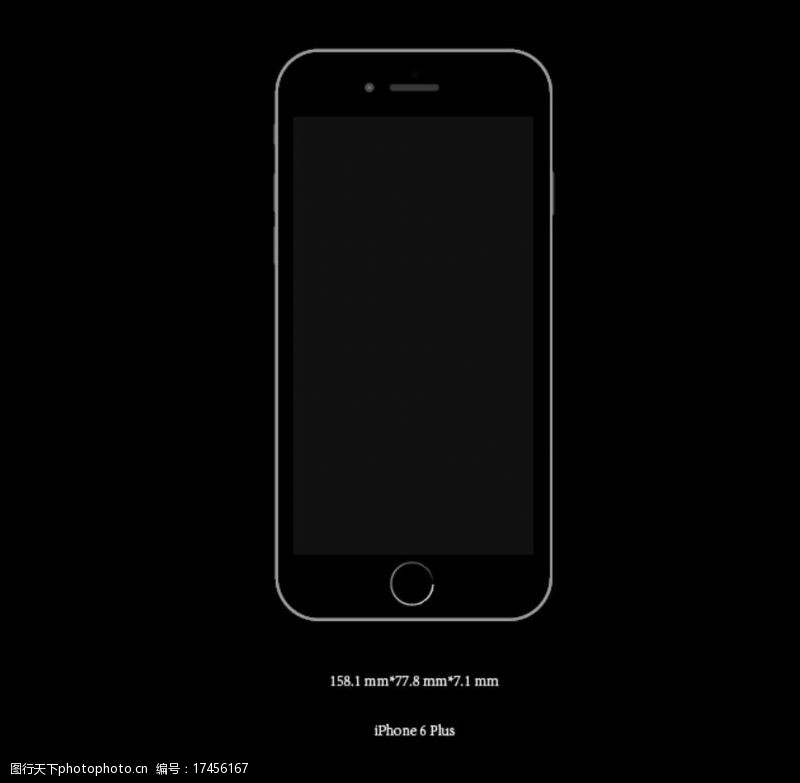 苹果6iPhone6Plus矢量图片