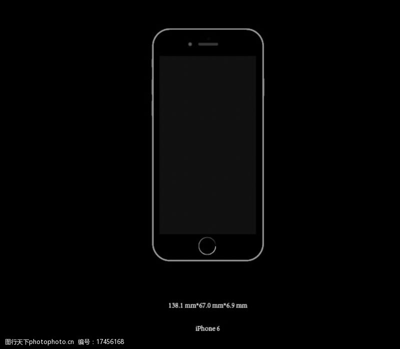 苹果6iPhone6矢量图图片