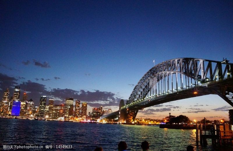 夜港澳大利亚悉尼大桥图片
