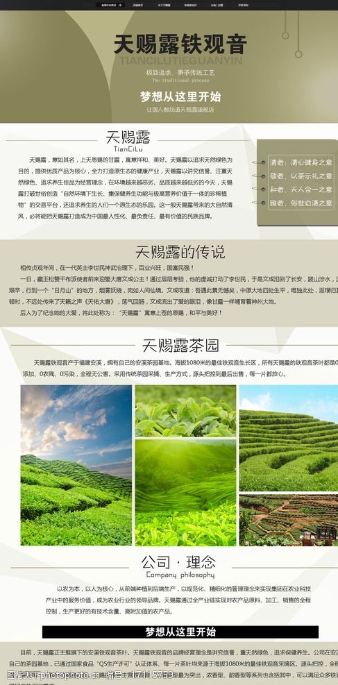 铁观音茶叶企业品牌故事图片