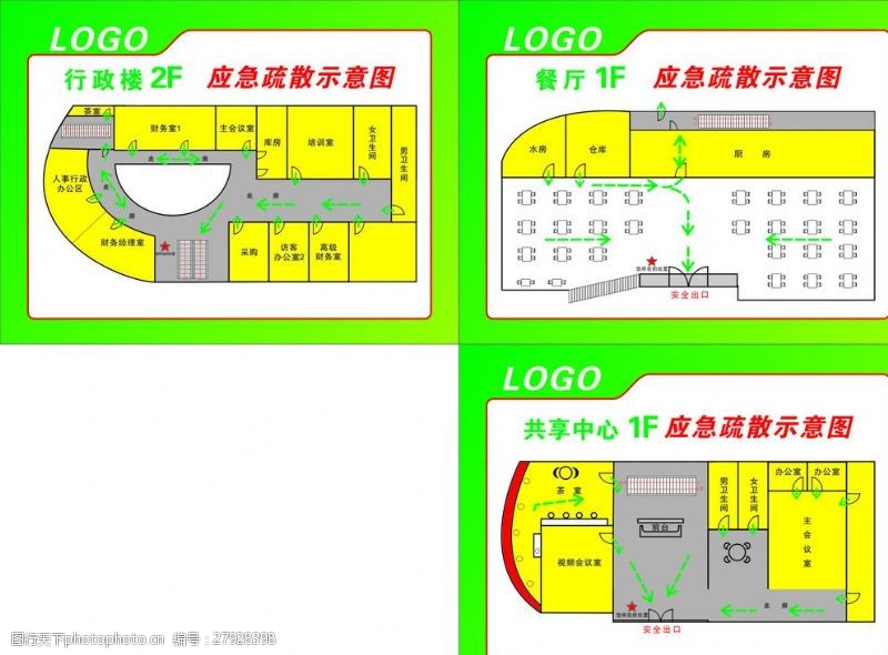 应急示意图应急逃生图