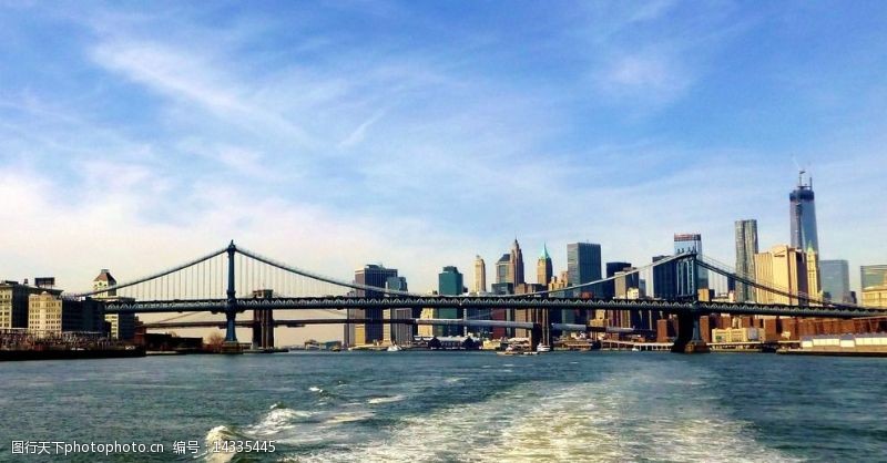 船只纽约哈德逊河风光图片