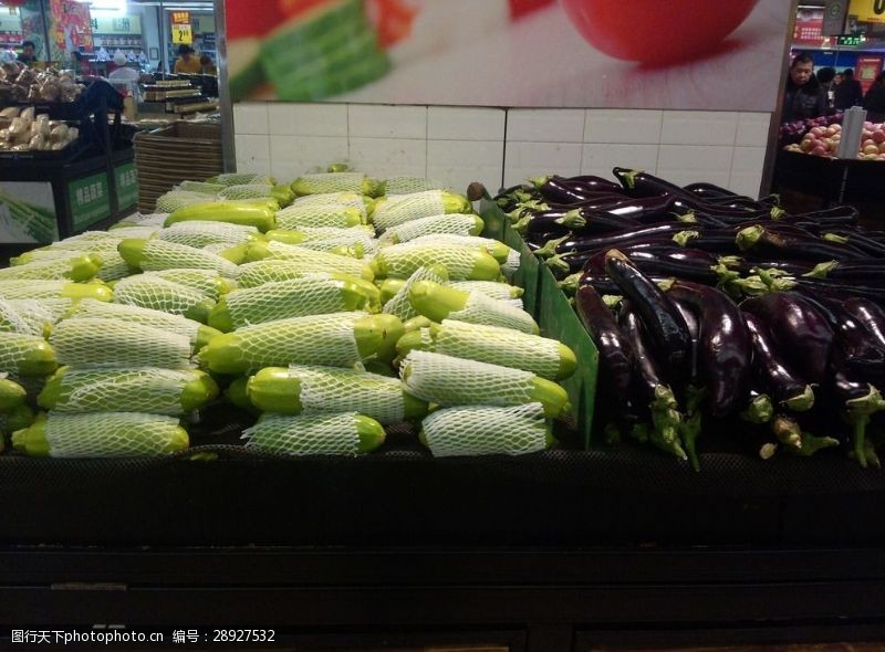 蔬菜超市超市西葫芦茄子