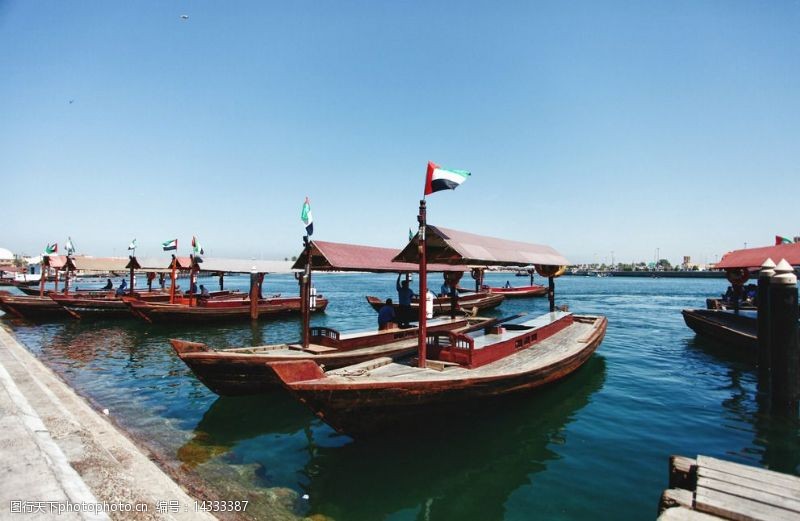 船只迪拜海港口图片
