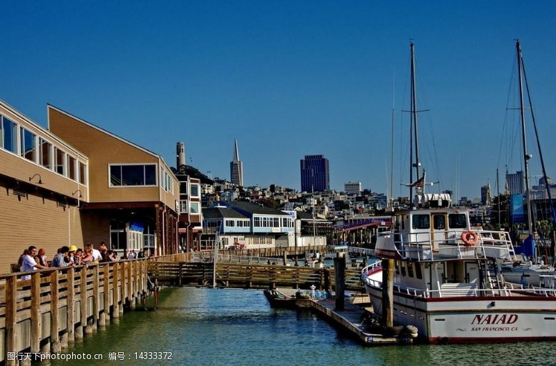 船只旧金山渔人码头图片