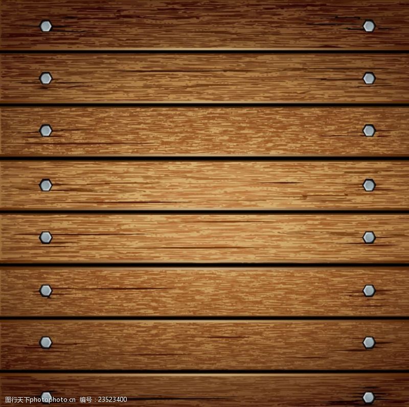 木制的钉钉子的木板背景矢量素材