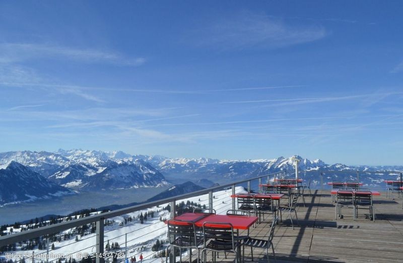 瑞士风光阿尔卑斯雪山图片
