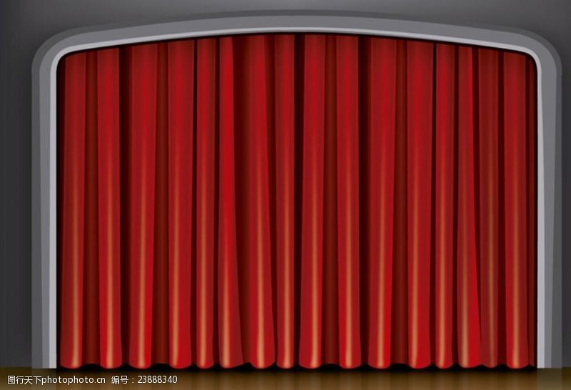 窗帘画册拉上的幕布舞台设计矢量素材