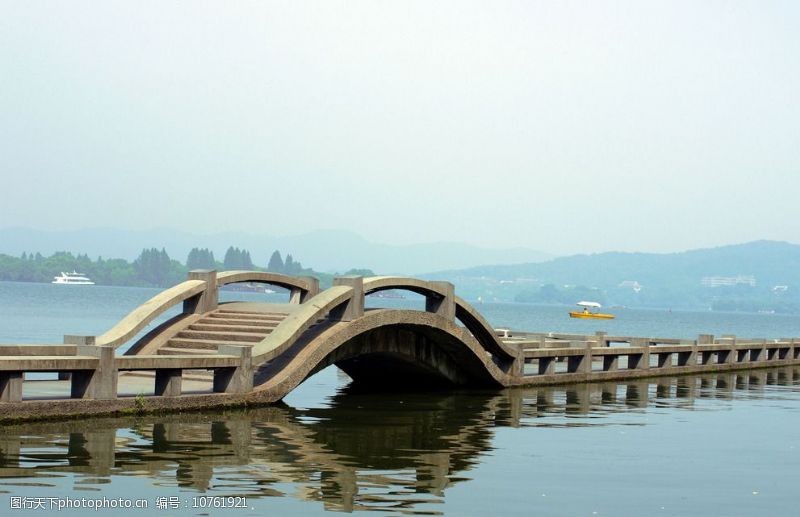 杭州西湖名胜杭州西湖断桥图片