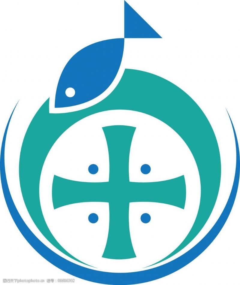 圆形海洋免费下载logo设计
