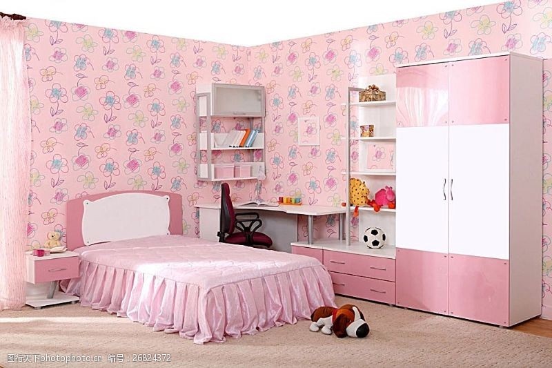 卧室装潢粉色主题卧室设计