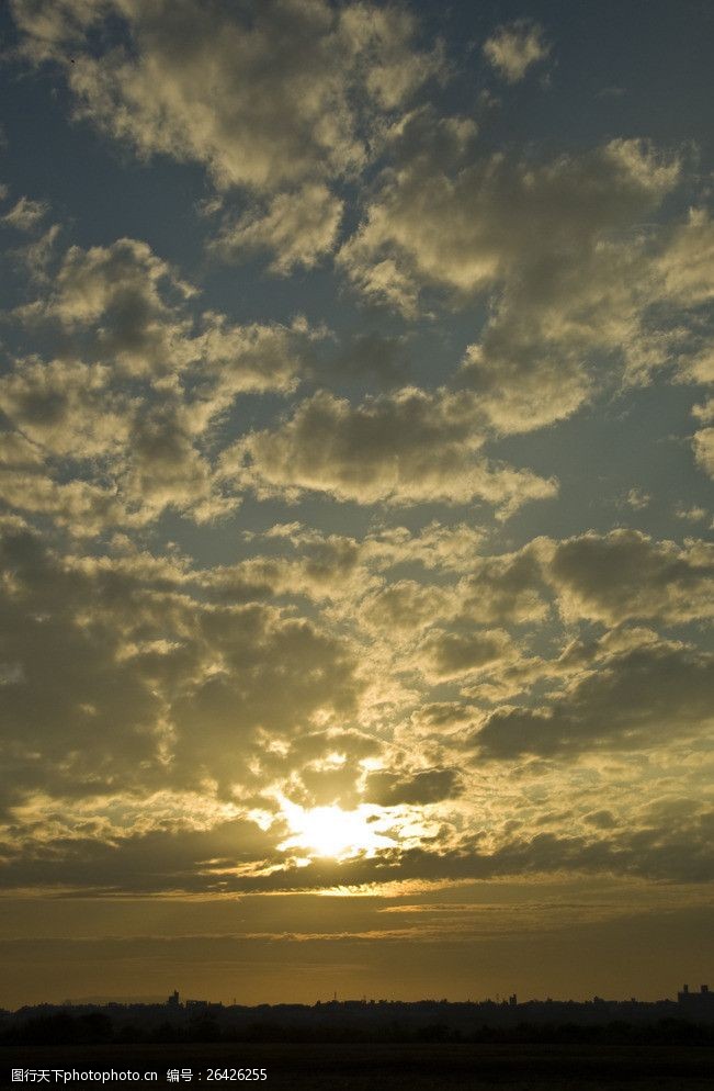 雲彩夕陽图片