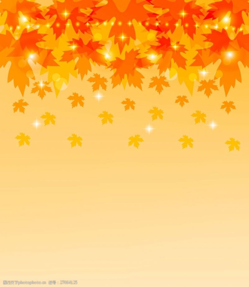 秋季梦幻树叶背景秋季枫叶图片背景
