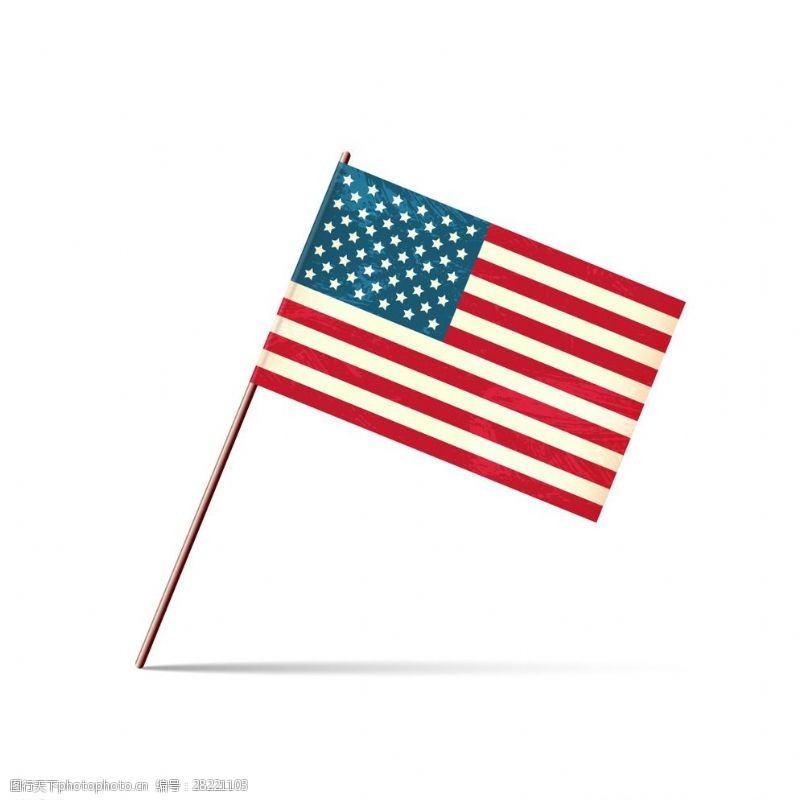 星条旗手绘的美国国旗图片