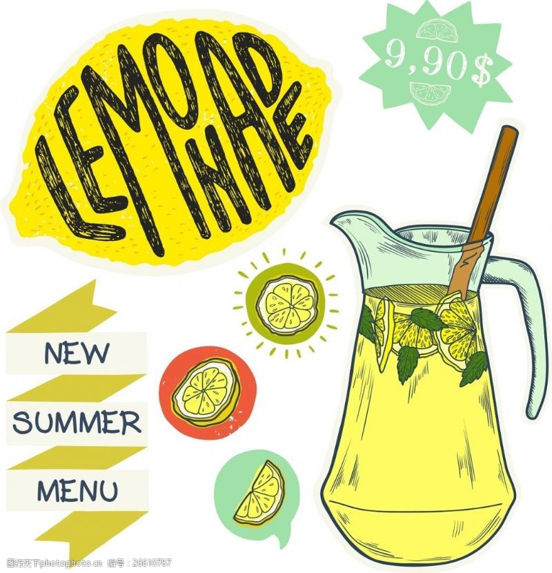 夏日宣传柠檬