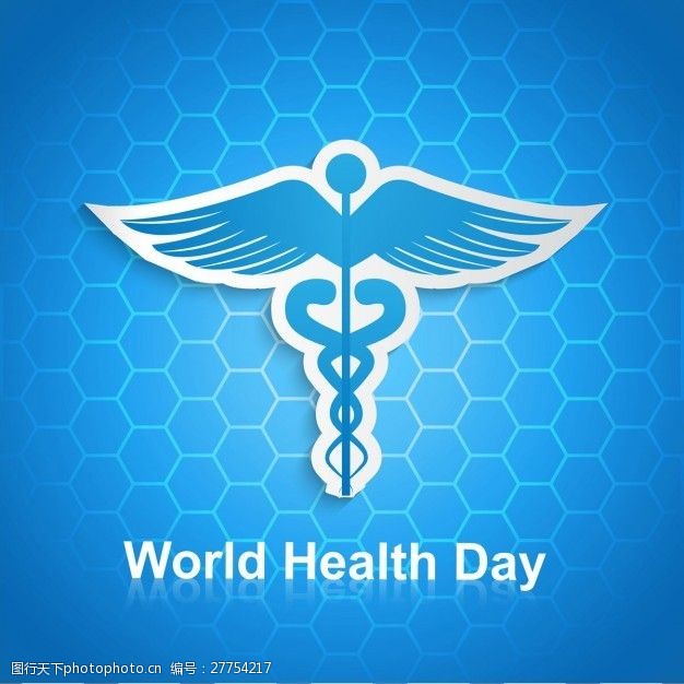 健康生活世界卫生日六背景有脱落的象征