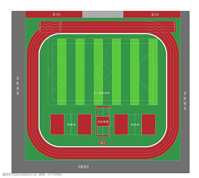 足球场平面图200米跑道规划平面图图片