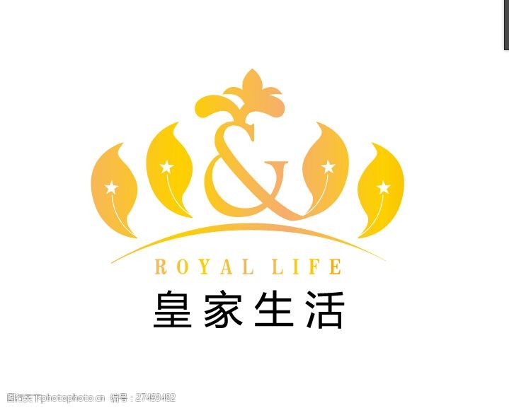 皇冠皇家生活标志设计