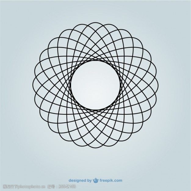 布艺广告圆的几何图案