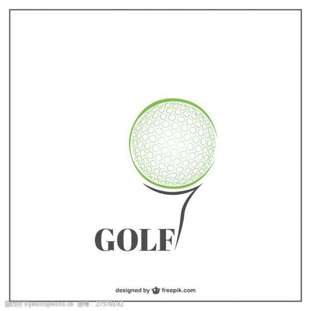 高尔夫背景模板高尔夫树标识模板