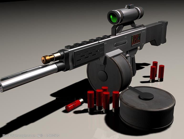 USAS12号自动霰弹枪模型