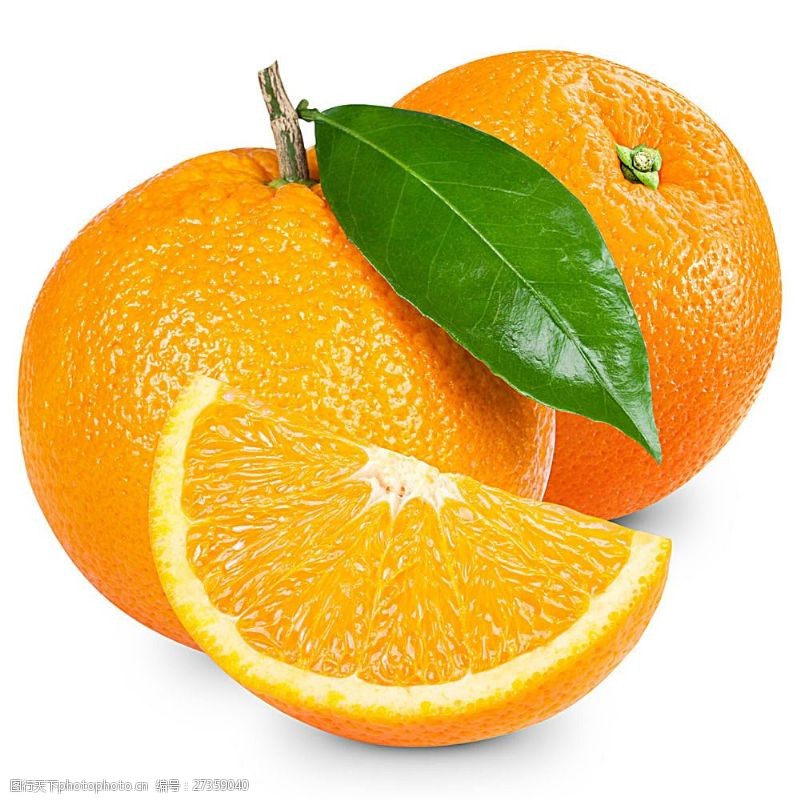 橙子切片素材橙子与橙子切片