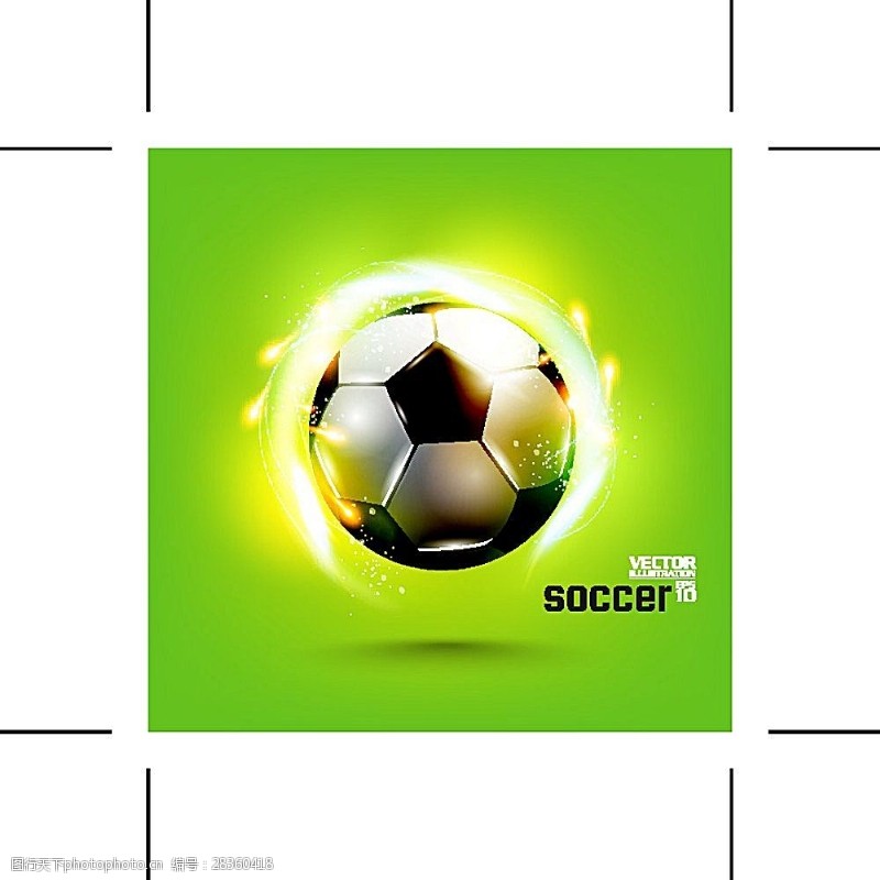 巴西世界杯绿色火花足球背景