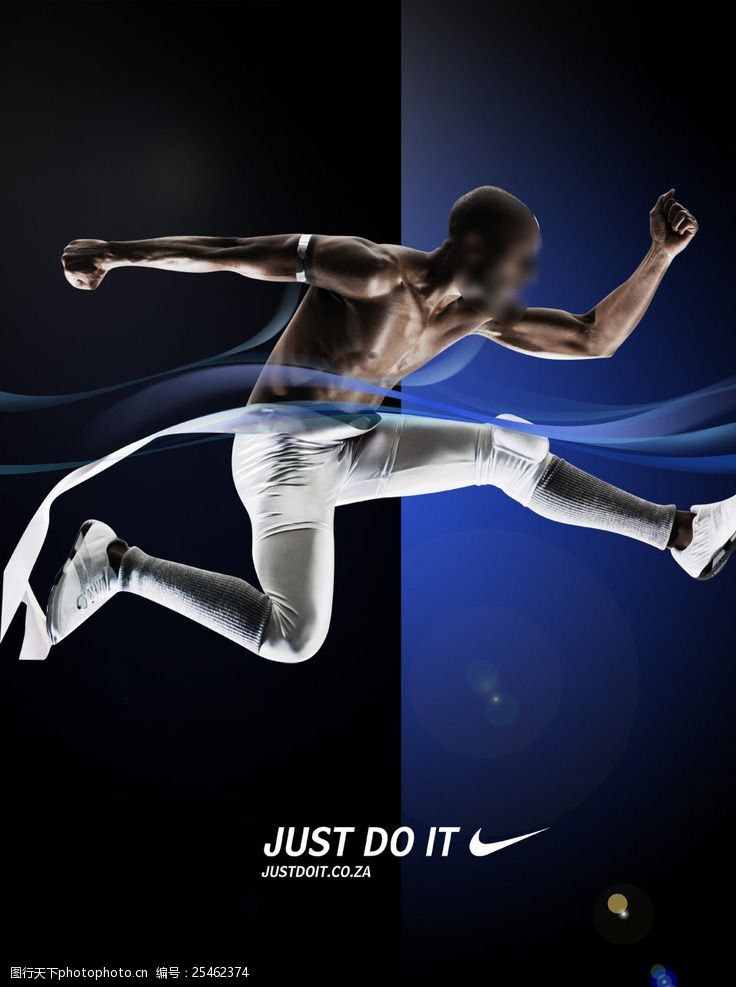 体育赛事耐克品牌宣传海报