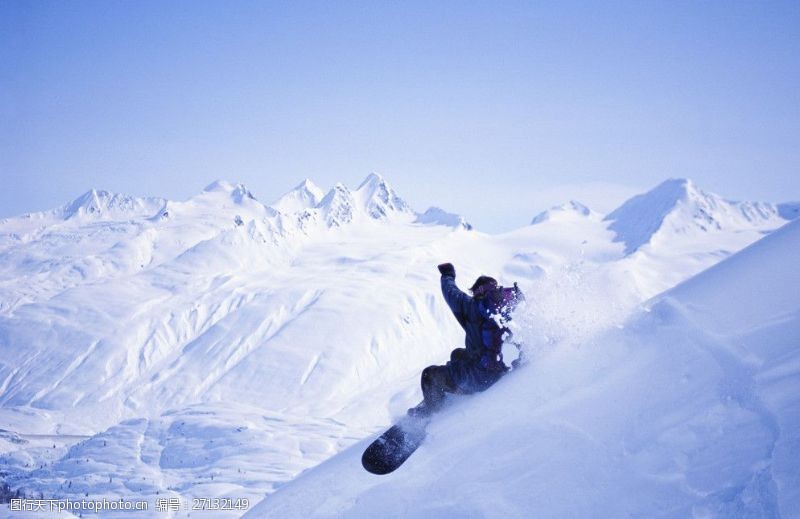 滑雪活动摄影高山滑雪图片
