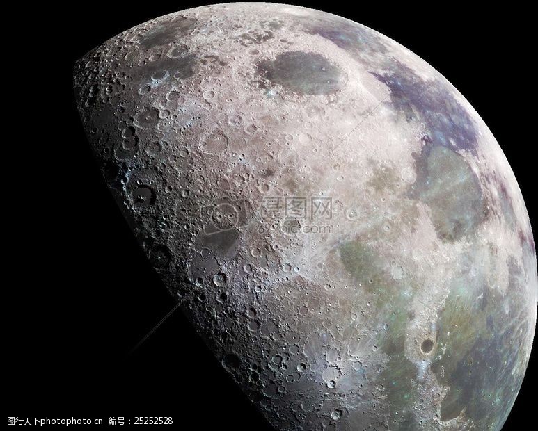 半球体神秘美丽的月球