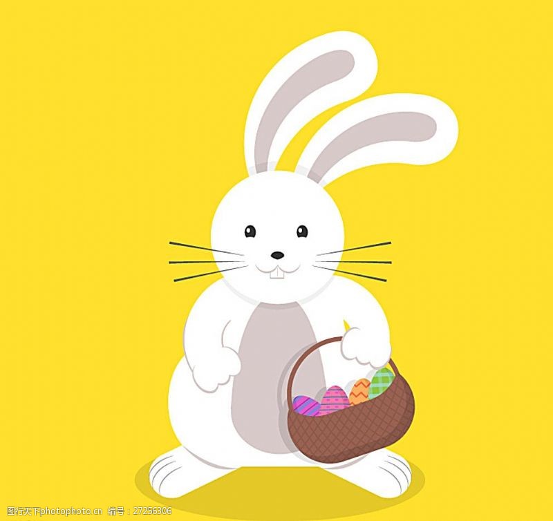 复活节海报兔子图片