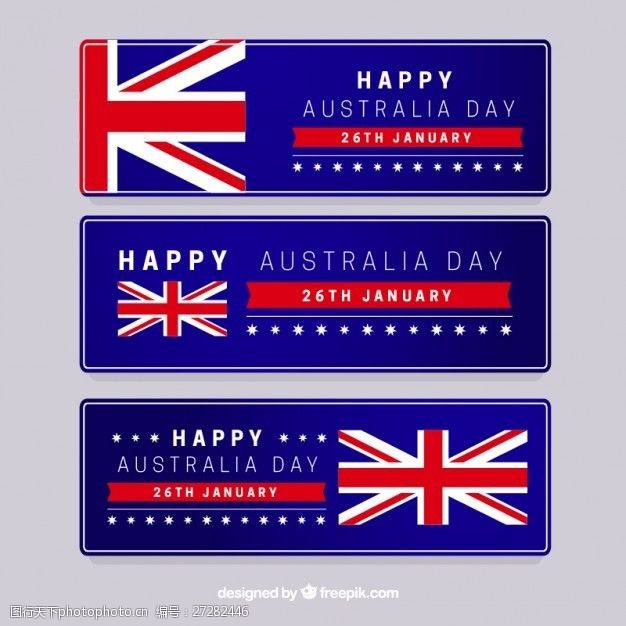 澳大利亚国旗澳大利亚日横幅