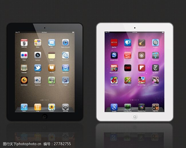 ipad2全新的iPad2PSD模板