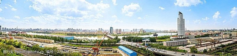 建筑公司中国石油吉林石化公司全景图片