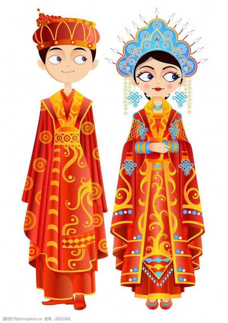 凤冠霞帔中国传统婚礼服饰